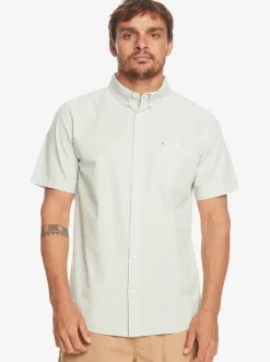 Quiksilver Shirts & Polos|Winfall Short Sleeve Shirt Iceberg Green